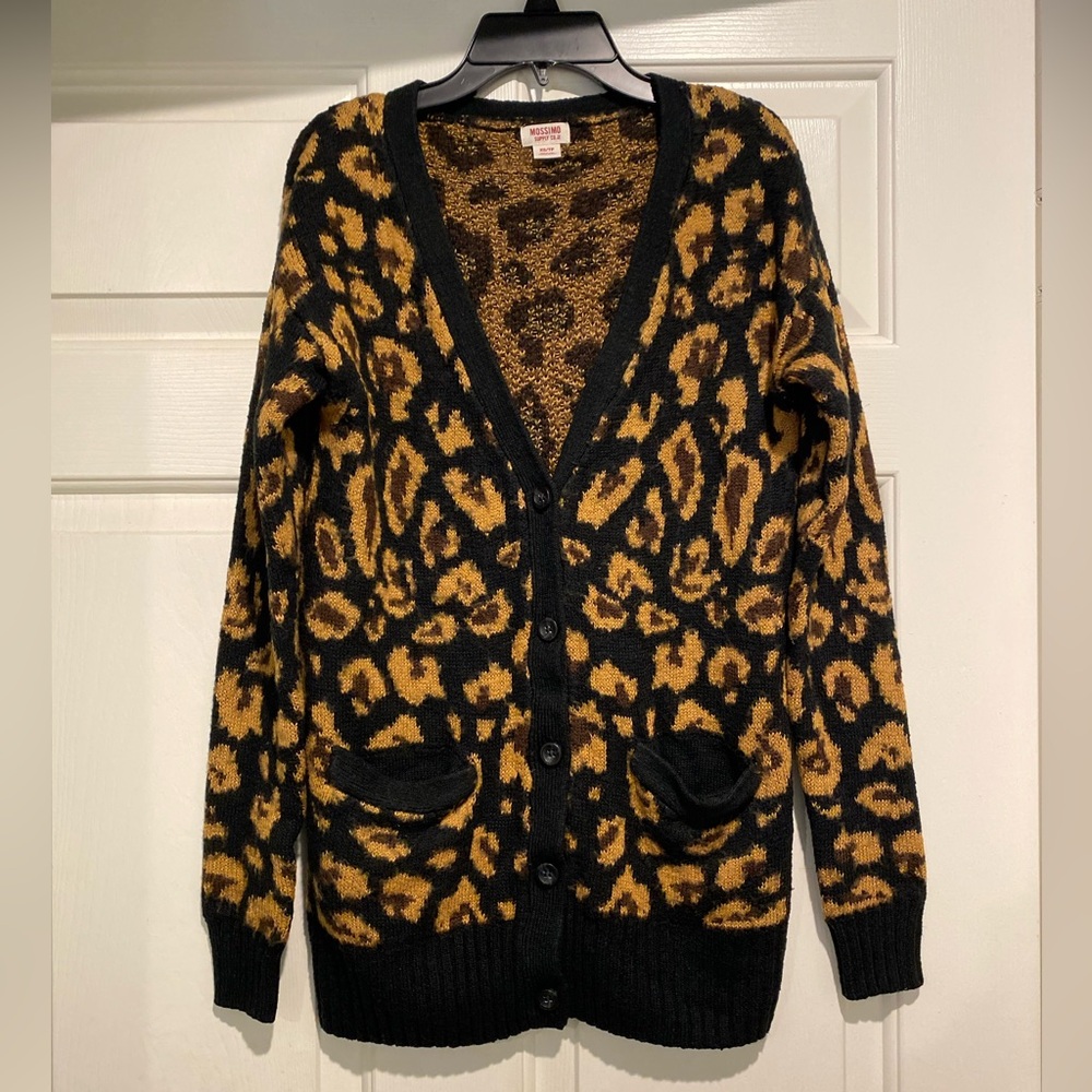 💥Mossimo cardigan sweater animal print XS